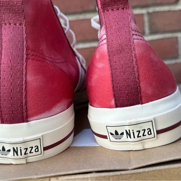 Adidas Nizza Hi RF Red Tie Dye Men’s 11.5 - Picture 8 of 14